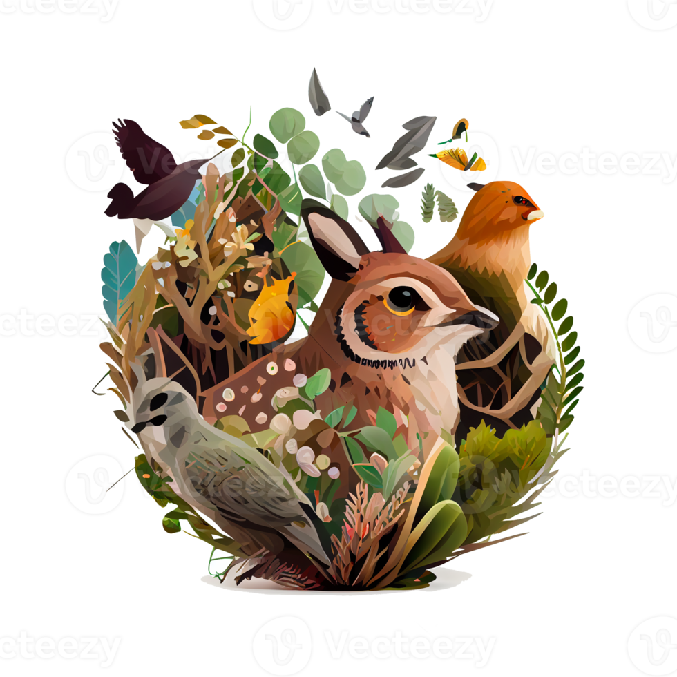 Discover the Beauty of Wildlife Illustration with High-Quality PNG Images