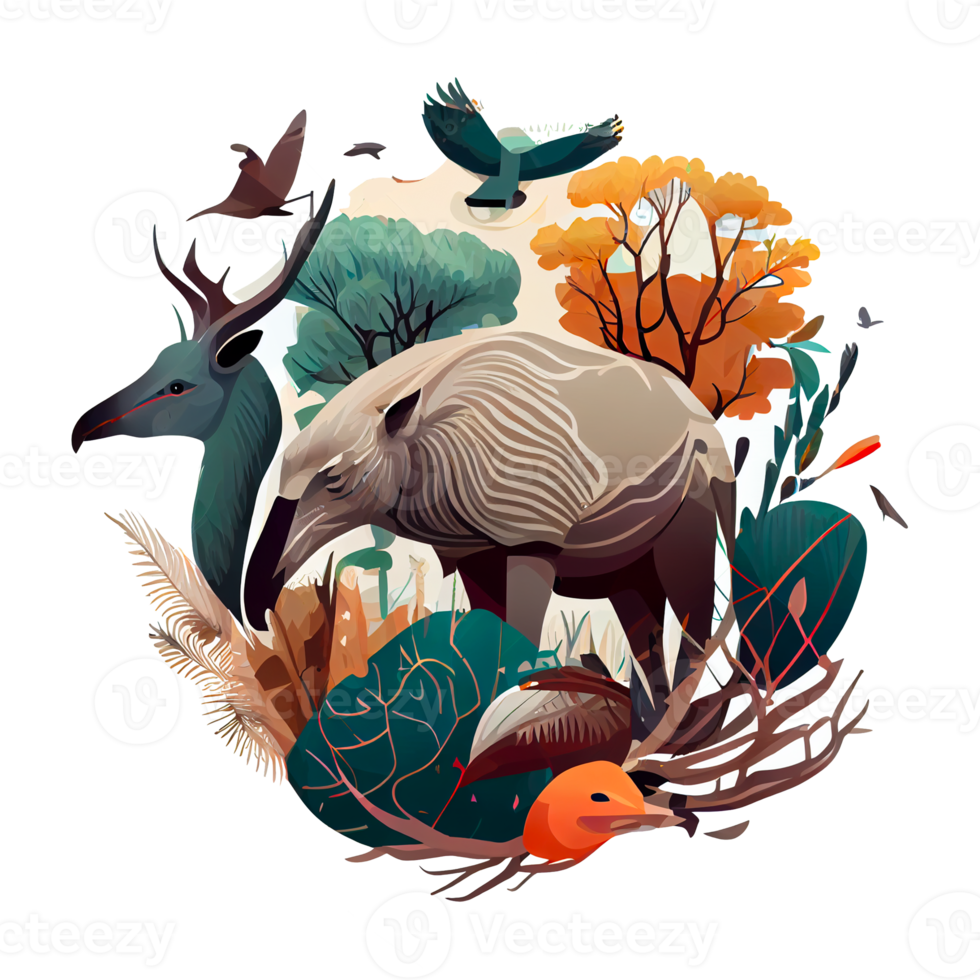 Discover the Beauty of Wildlife Illustration with High-Quality PNG Images