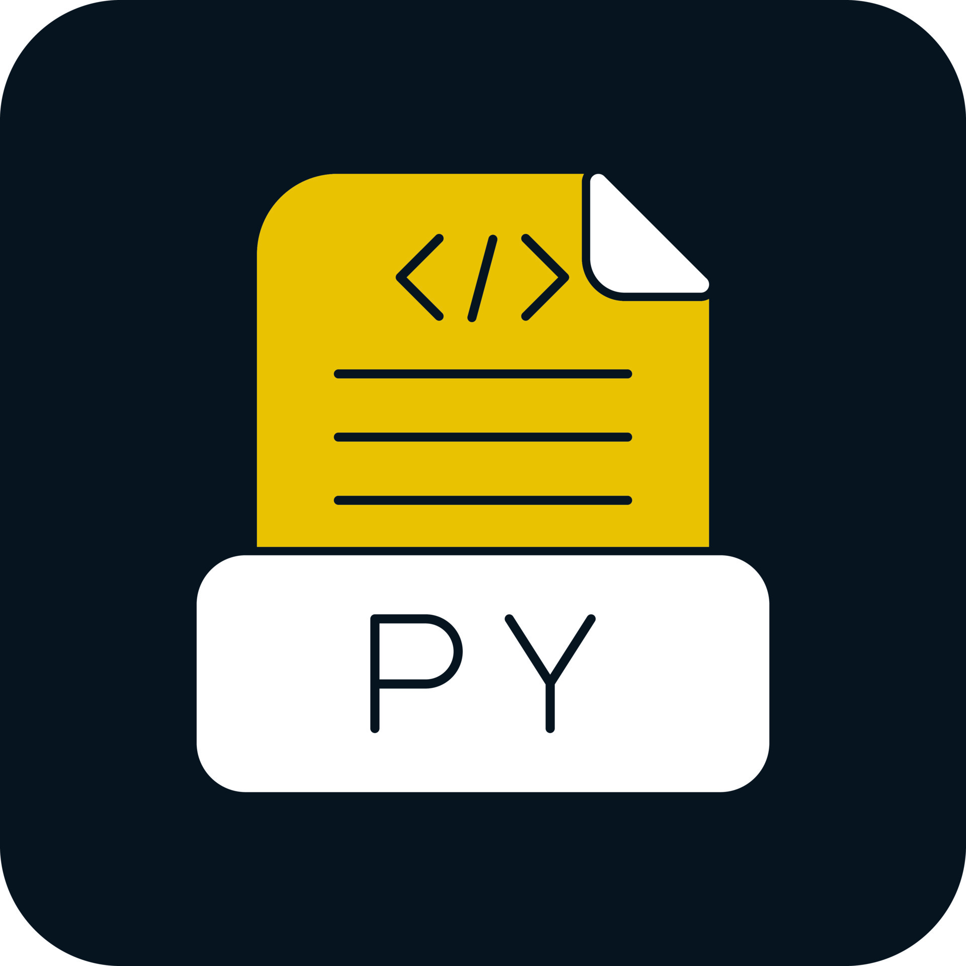 Python File Vector Icon Design 21311767 Vector Art at Vecteezy