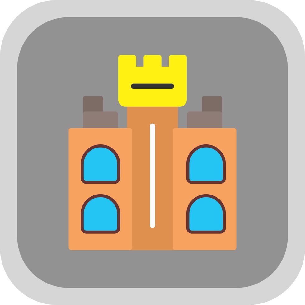 diseño de icono de vector de torre de castillo