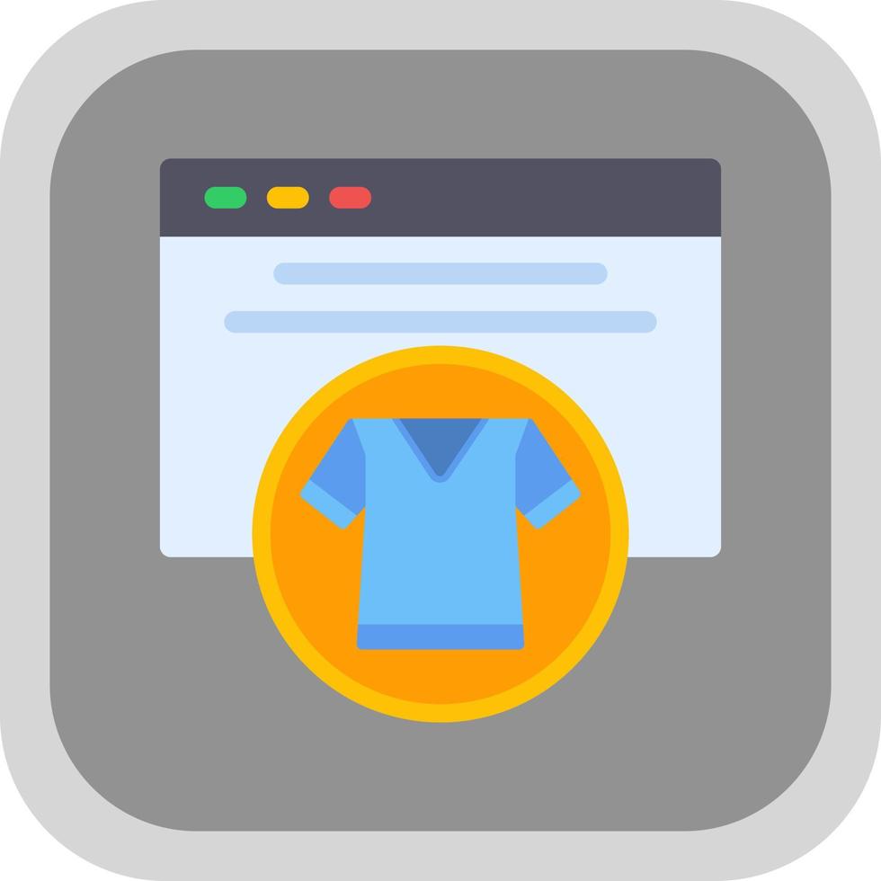 Search Clothes Vector Icon Design