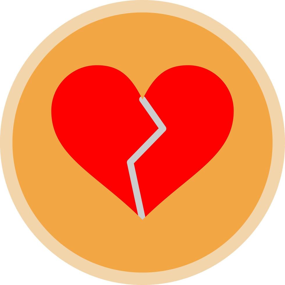 Heart Broken Vector Icon Design