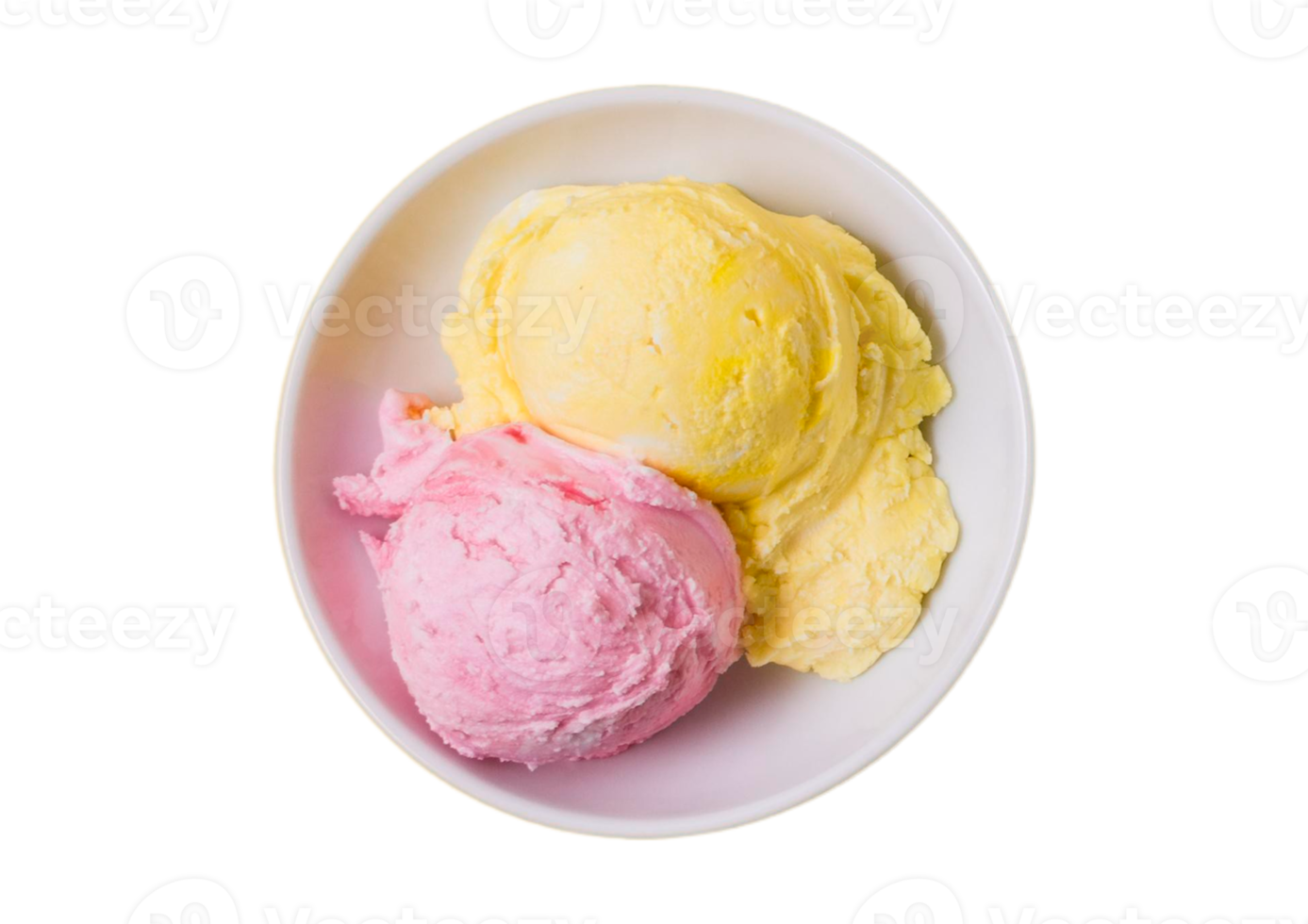 White bowl with ice cream isolated on a transparent background 21311990 PNG