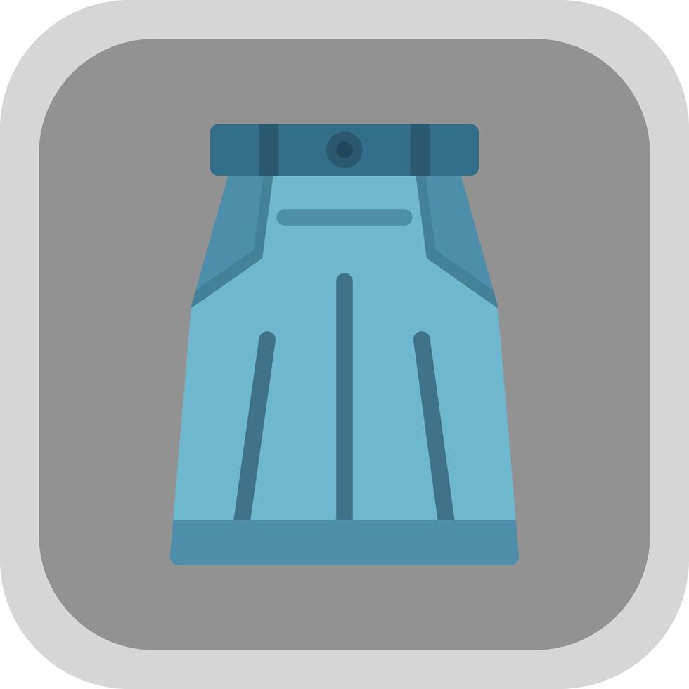 Long Skirt Vector Icon Design