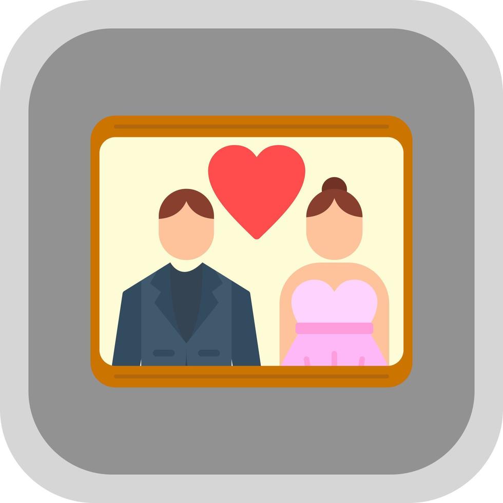 diseño de icono de vector de fotos de boda