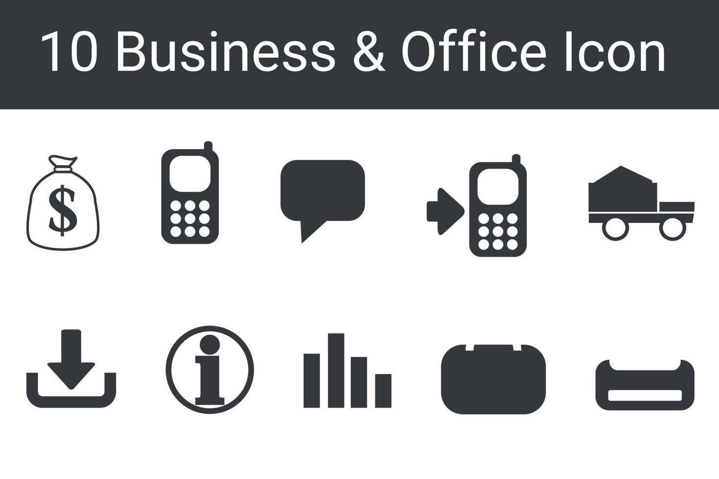 Business and Office line icons set. Business icon vector