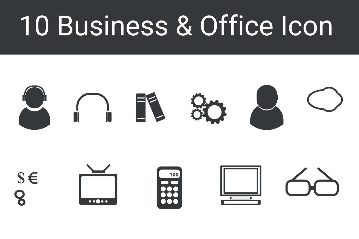 Business and Office line icons set. Business icon vector
