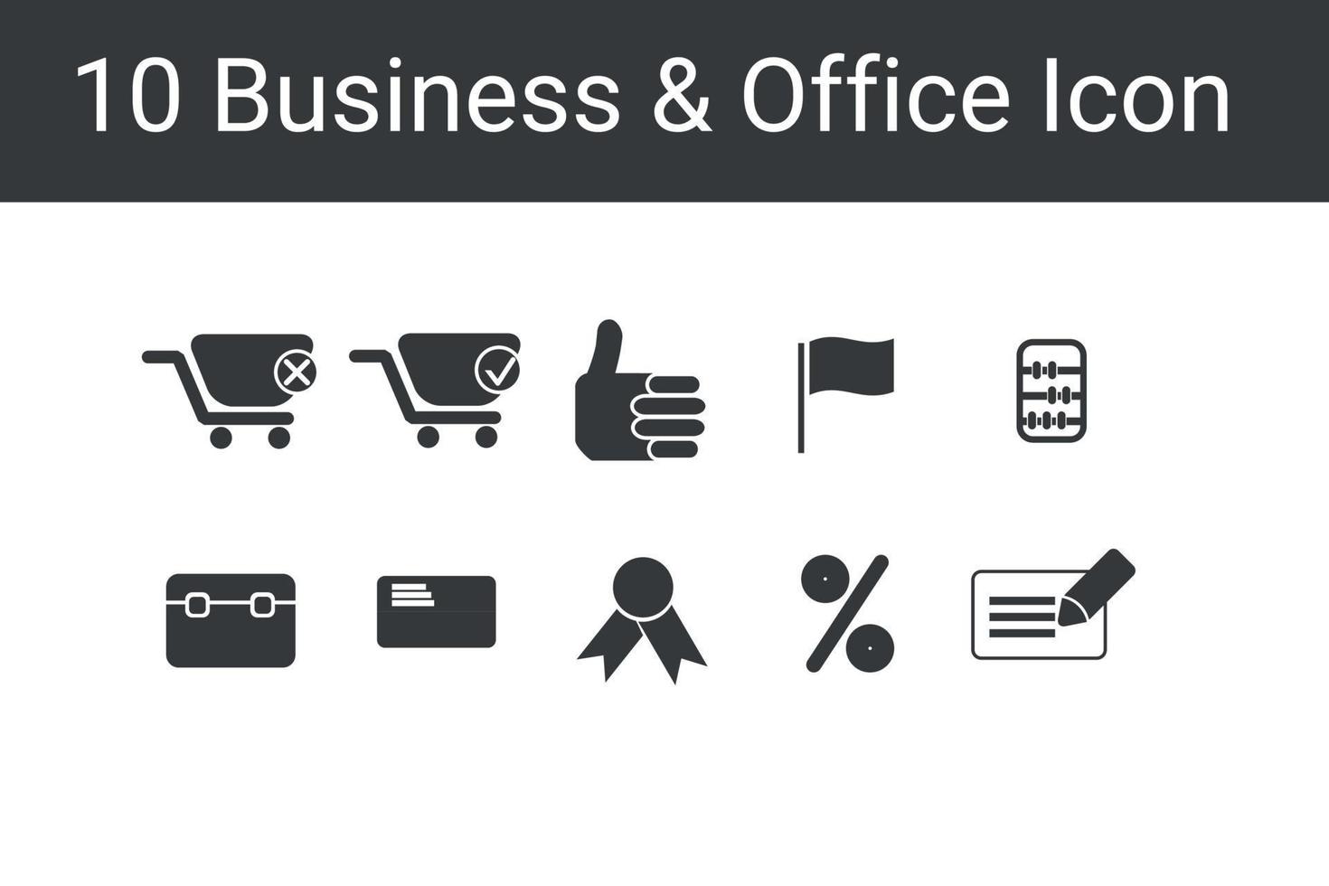 Business and Office line icons set. Business icon vector