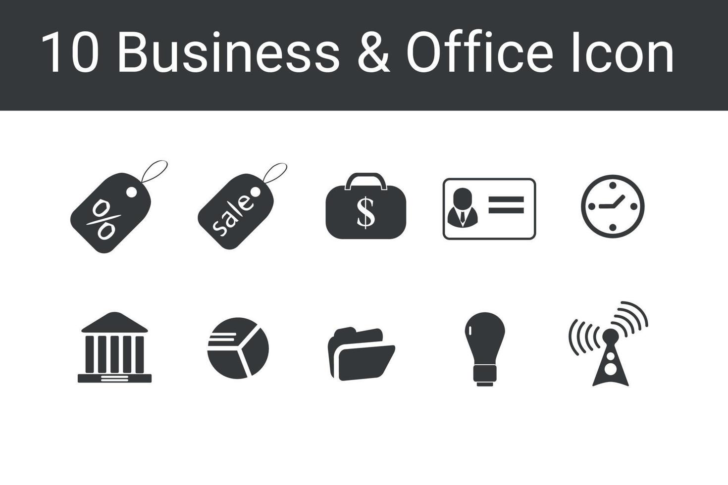 Business and Office line icons set. Business icon vector
