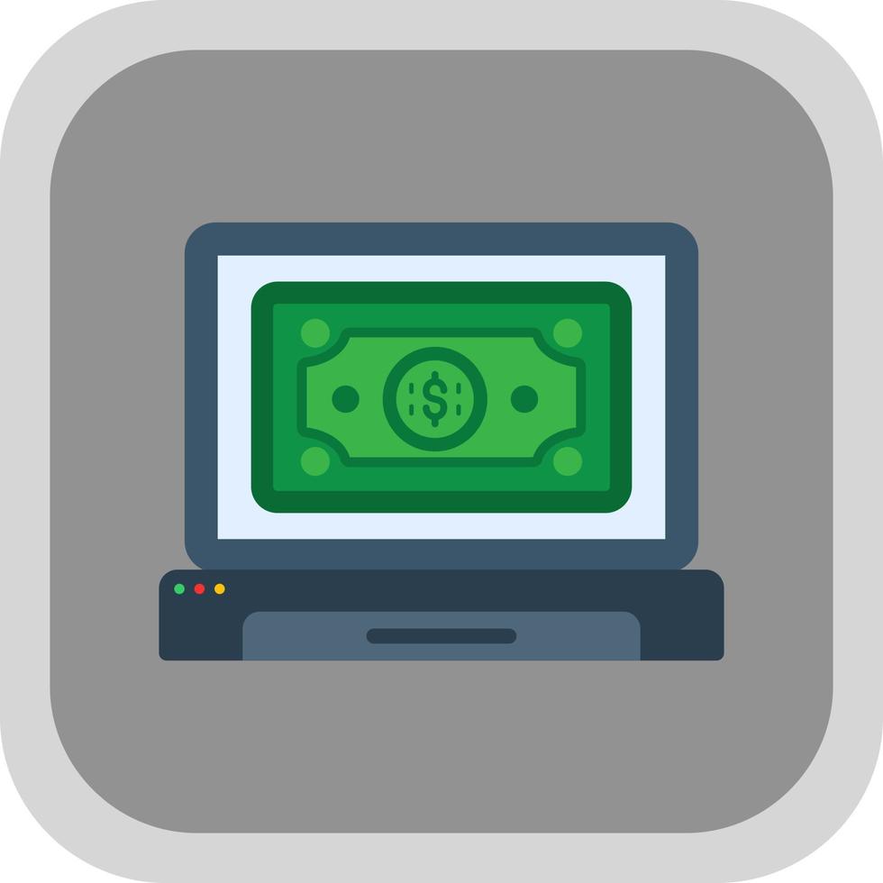 Online Cash Payment Vector Icon Design