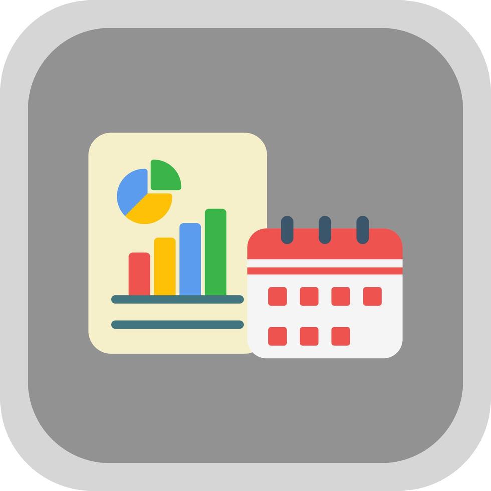 Yearly Report Vector Icon Design