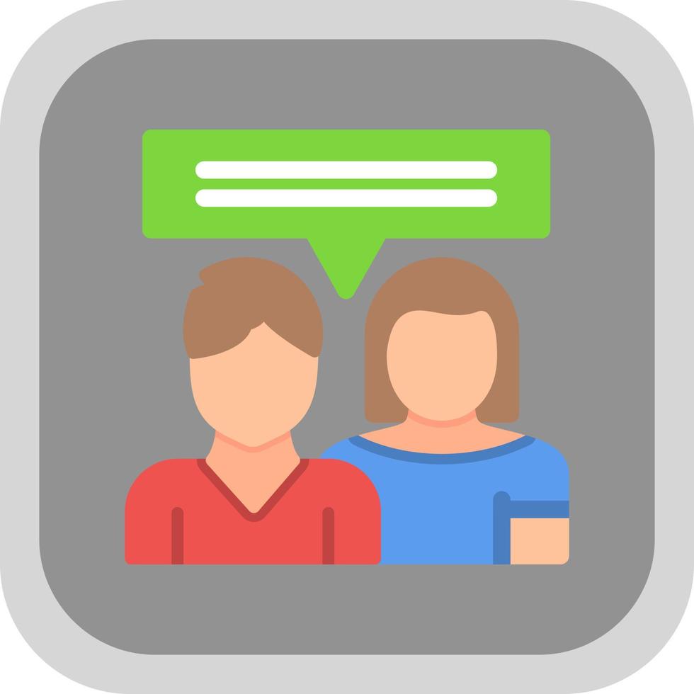 Couple Counseling Vector Icon Design