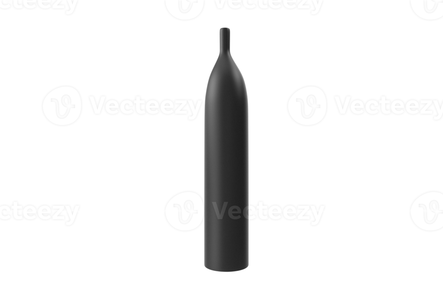 schwarz Vase isoliert auf ein transparent Hintergrund png