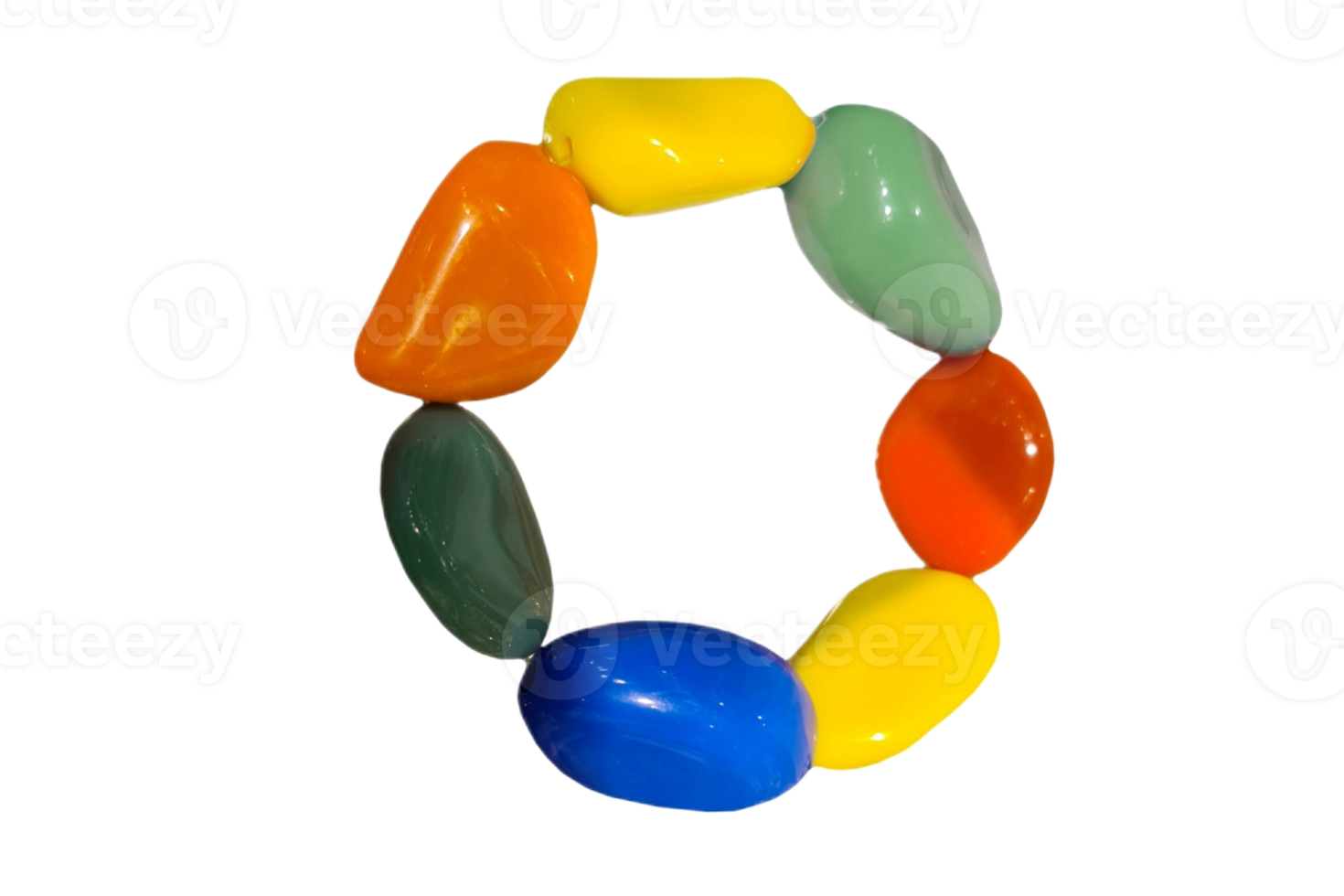 Colored bracelet isolated on a transparent background png