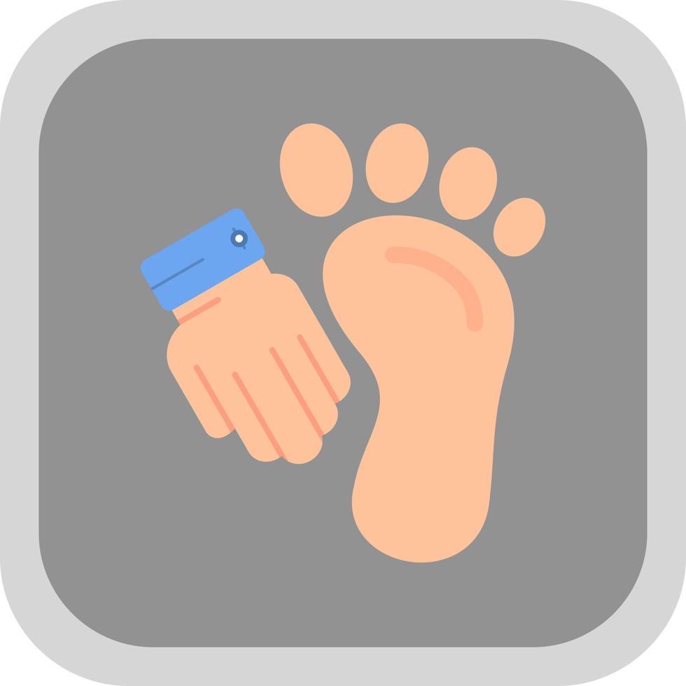 Foot Massage Vector Icon Design