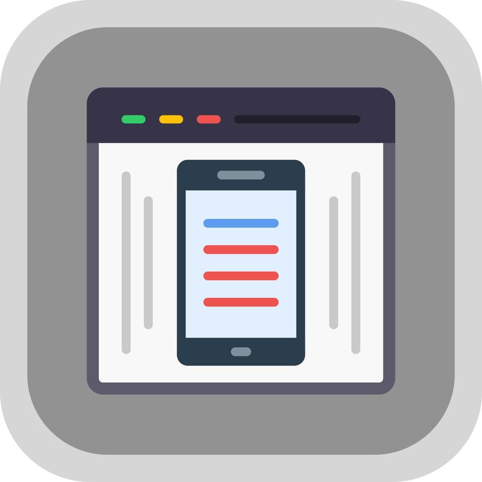 EComerce Webpage Vector Icon Design