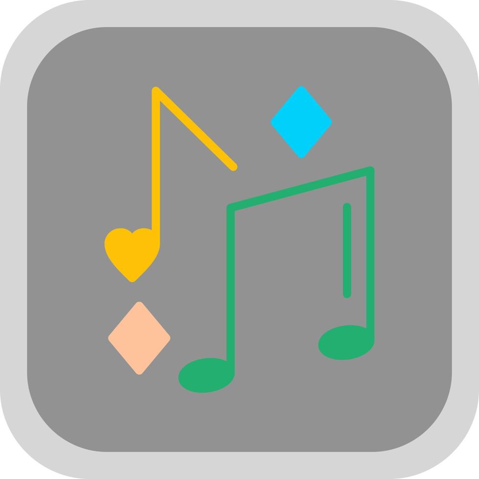 diseño de icono de vector de nota musical