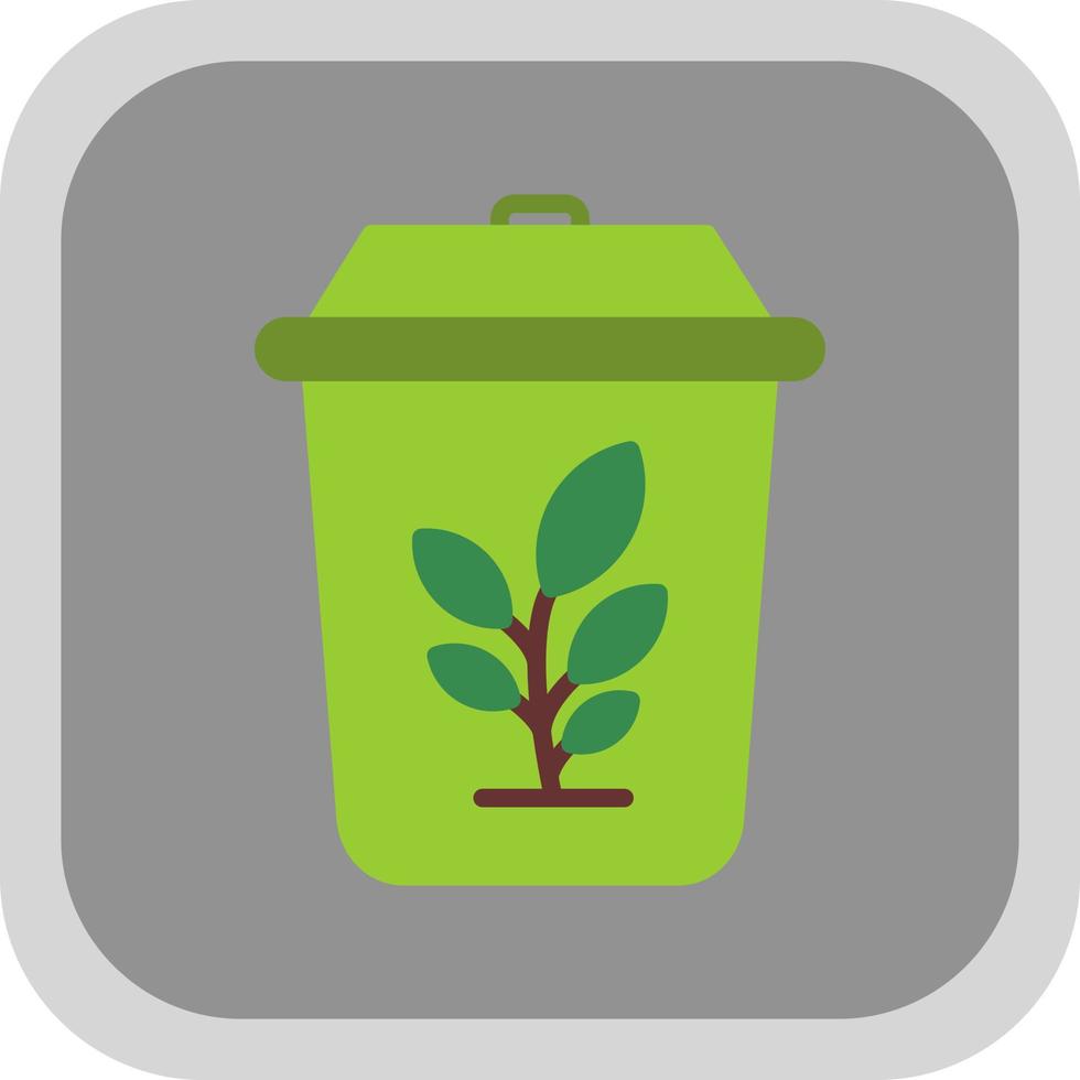 Plant Trash Vector Icon Design