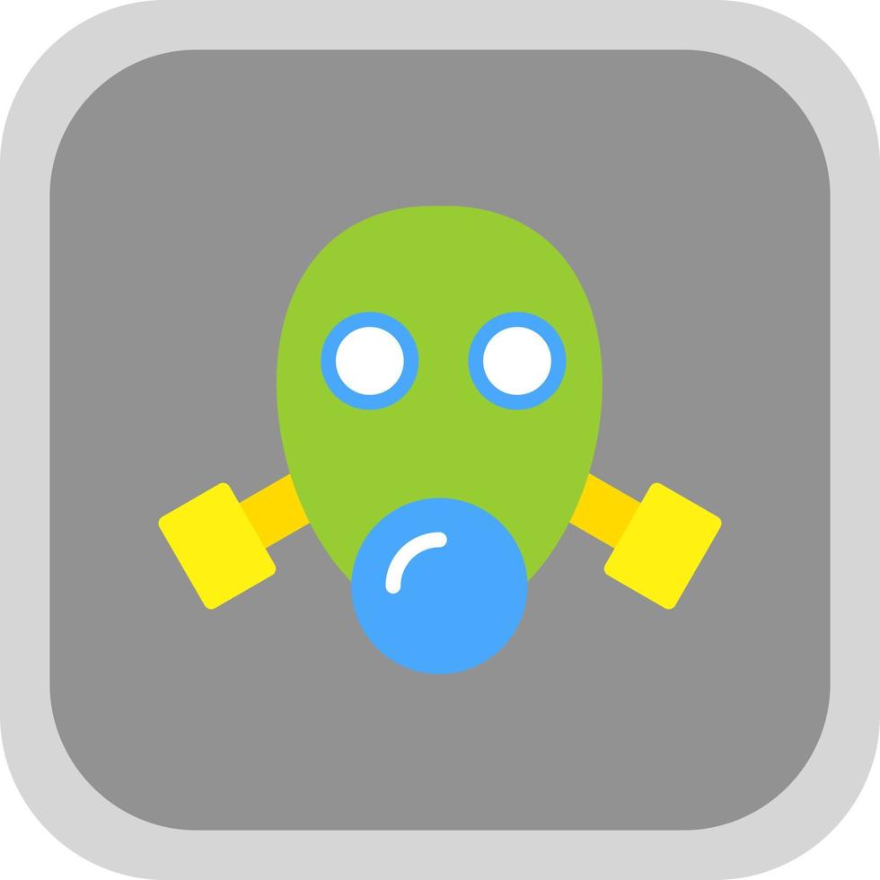 Gas Mask Vector Icon Design