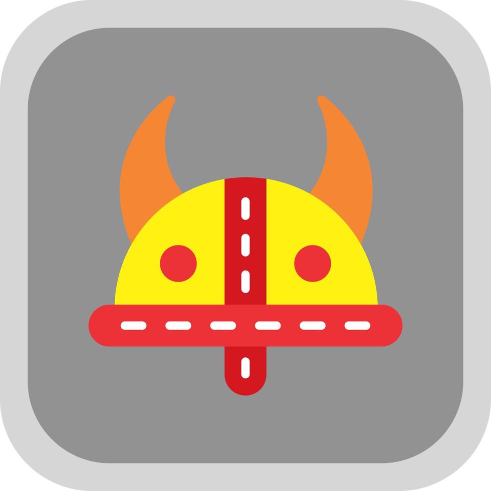 Viking Helmet Vector Icon Design