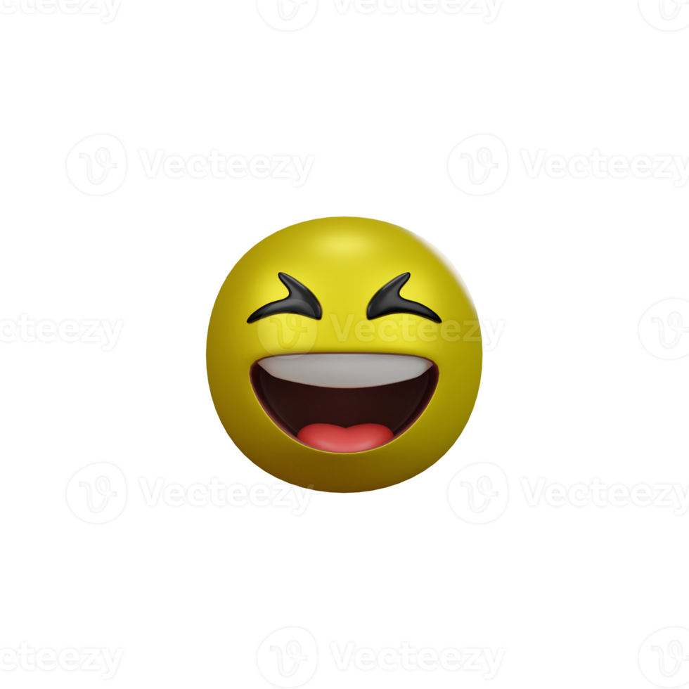 Emoji yellow face and emotion with happy and naughty cute.  Facial expression. png