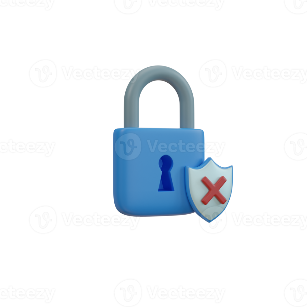 locked padlock icon. Security data concept. png