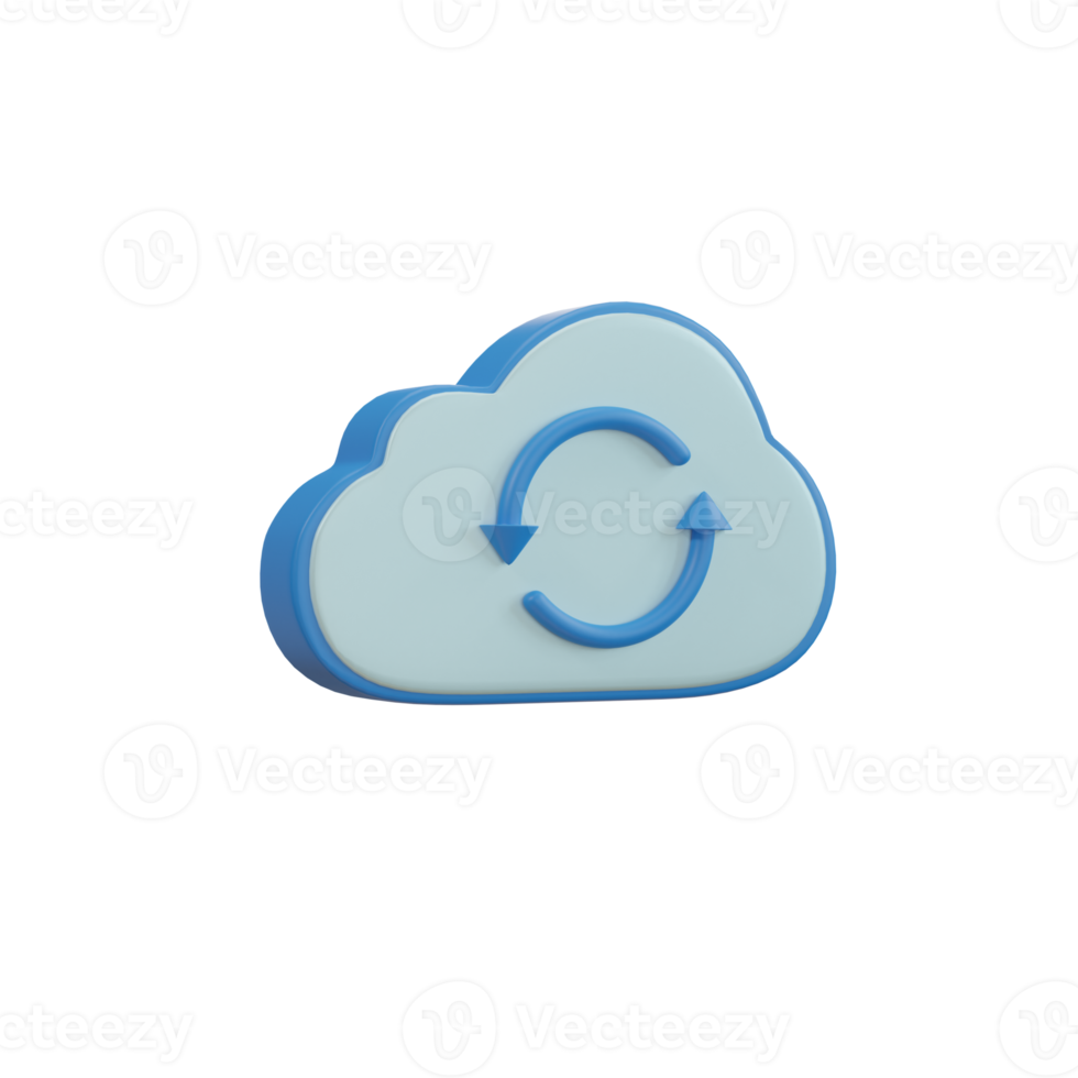 Cloud technology. icon transfer data to cloud computing concept png