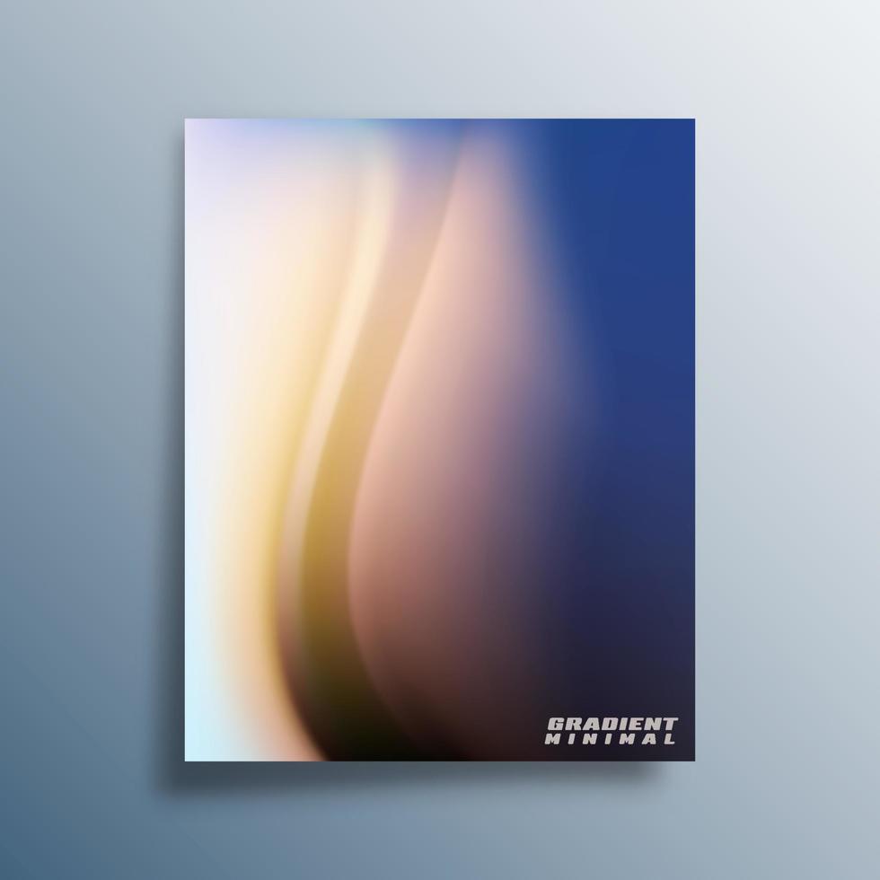 Gradient minimal design for flyers, posters, brochure covers, background, wallpaper, typography, or other printing products. Vector illustration.