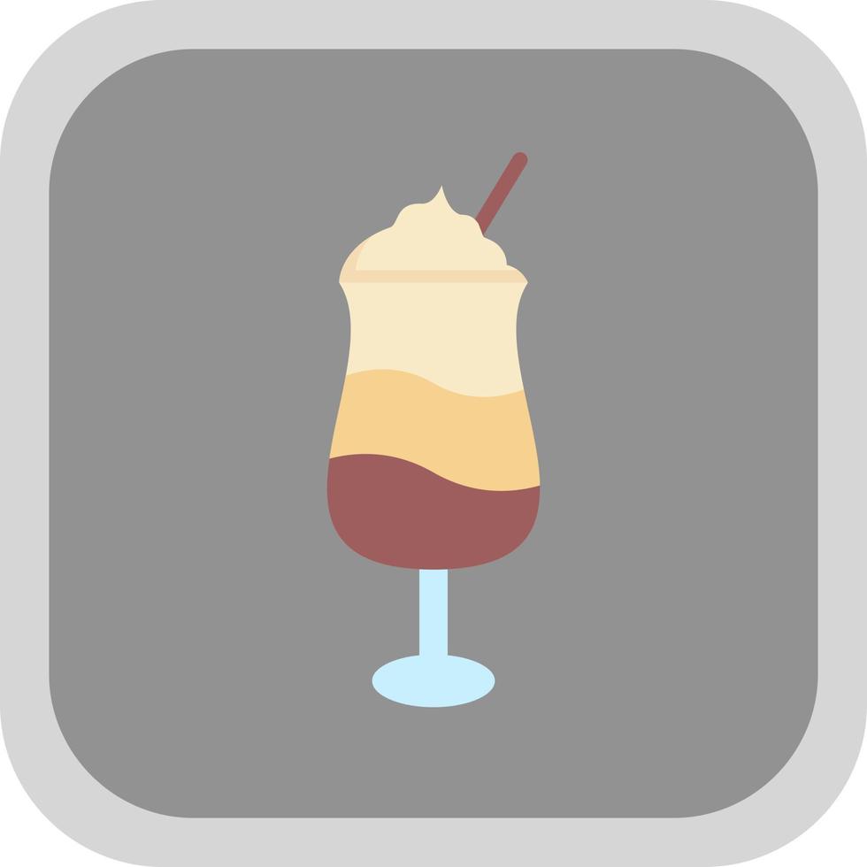 Latte Macchiato Vector Icon Design