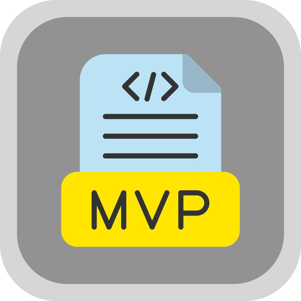 diseño de icono de vector mvp