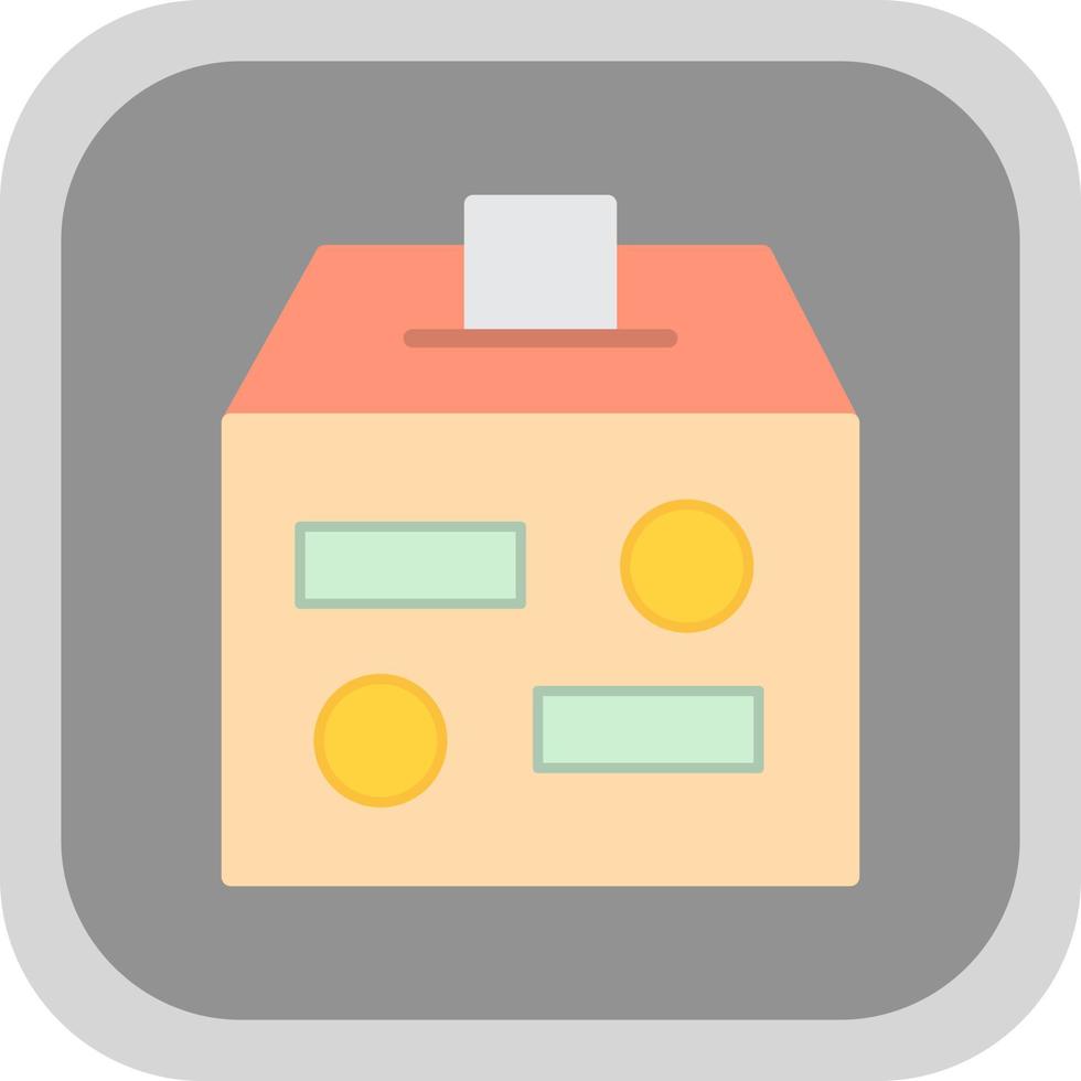 Charity Box Vector Icon Design