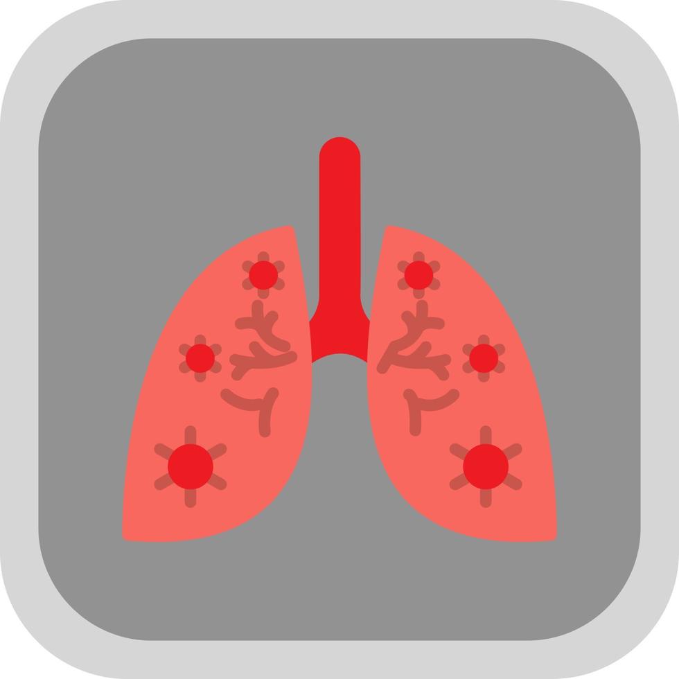 Lungs Infection Vector Icon Design