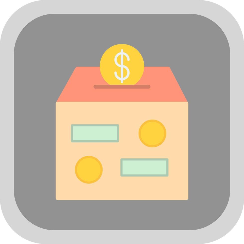 Donation Box Vector Icon Design