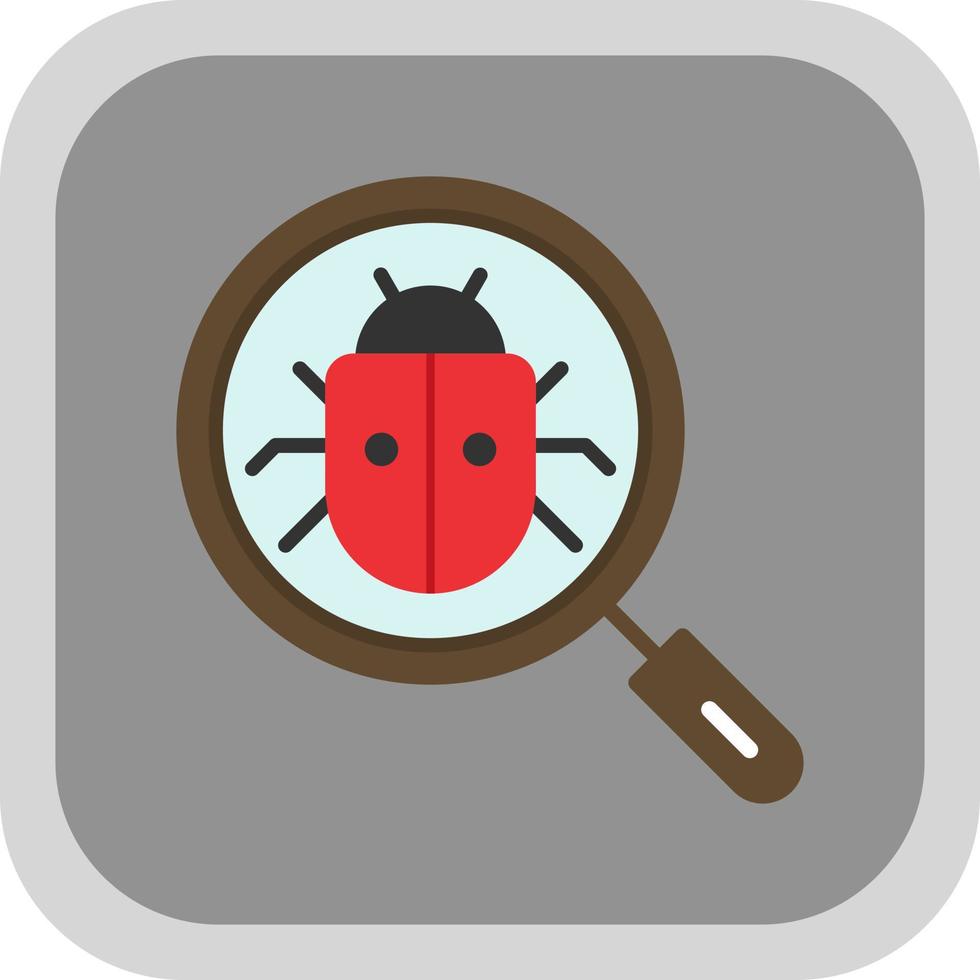 Search Bug Vector Icon Design