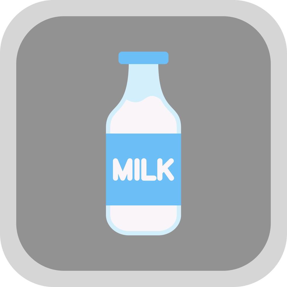 Milk Bottle Vector Icon Design