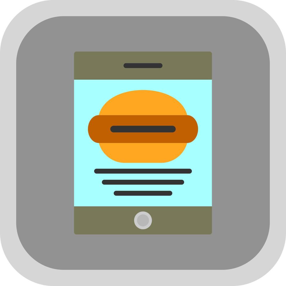 Food Application Vector Icon Design