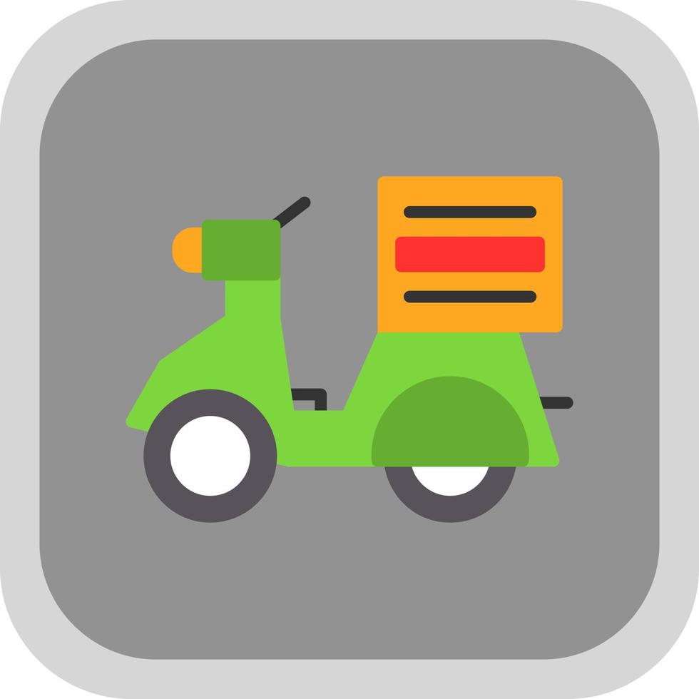 Delivery Bike Vector Icon Design