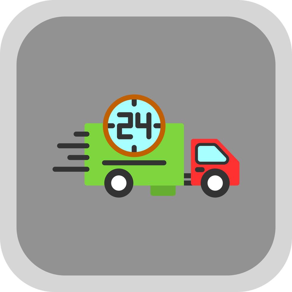 24 Hours Delivery Vector Icon Design
