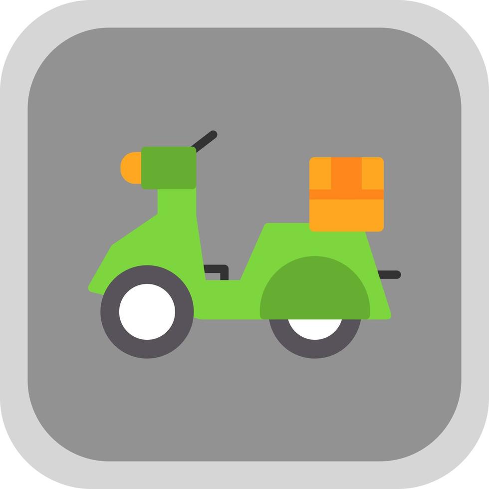 Delivery Scooter Vector Icon Design