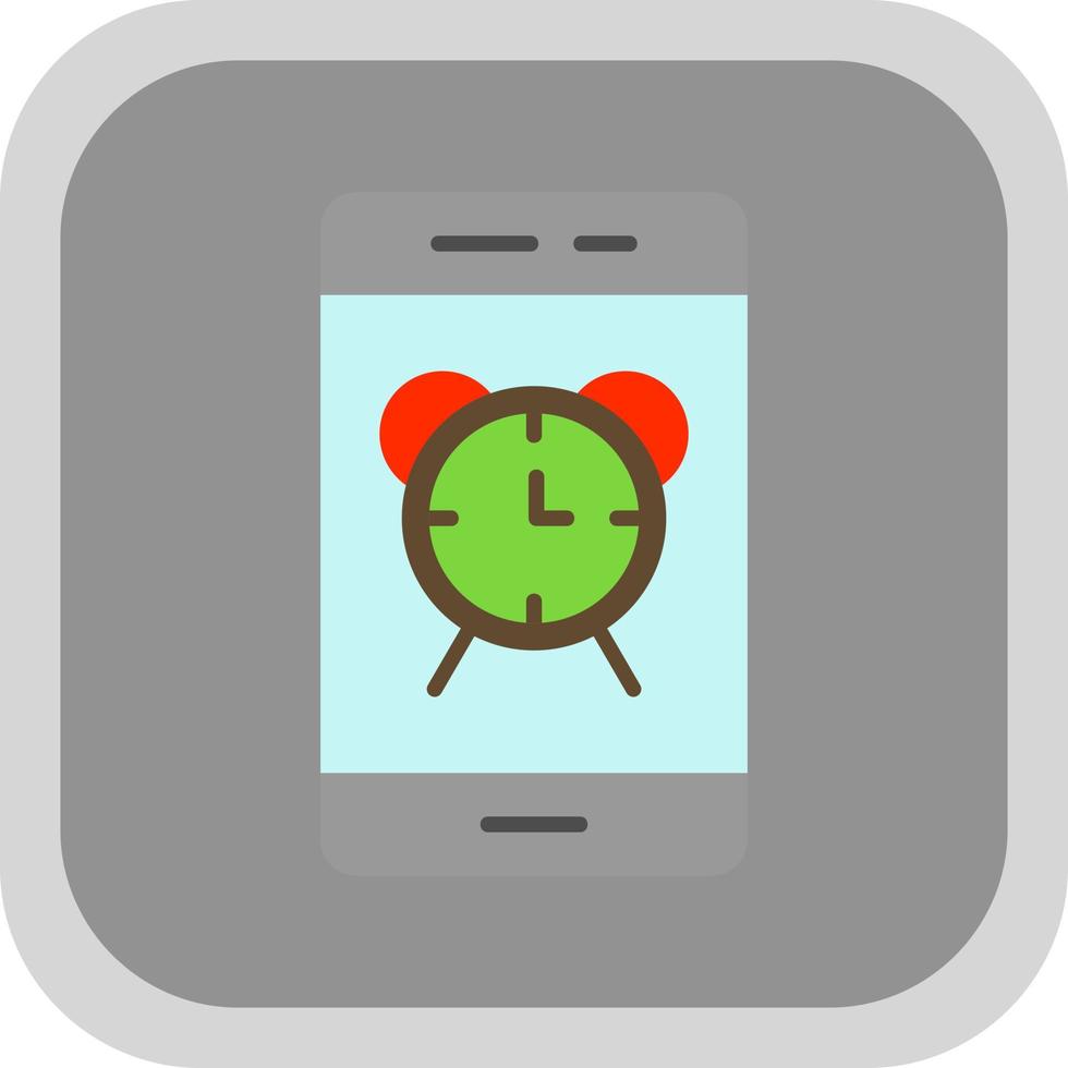 Smartphone Alarm Vector Icon Design