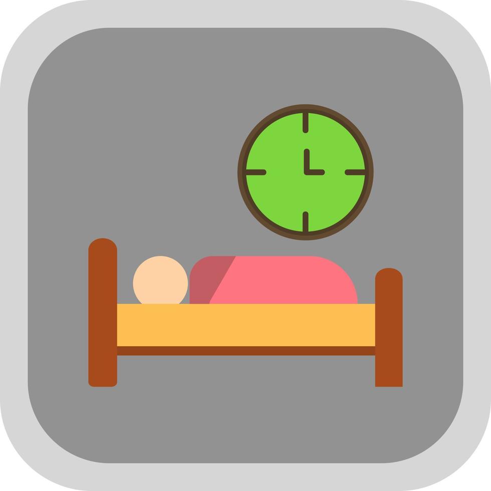 Bed Time Vector Icon Design