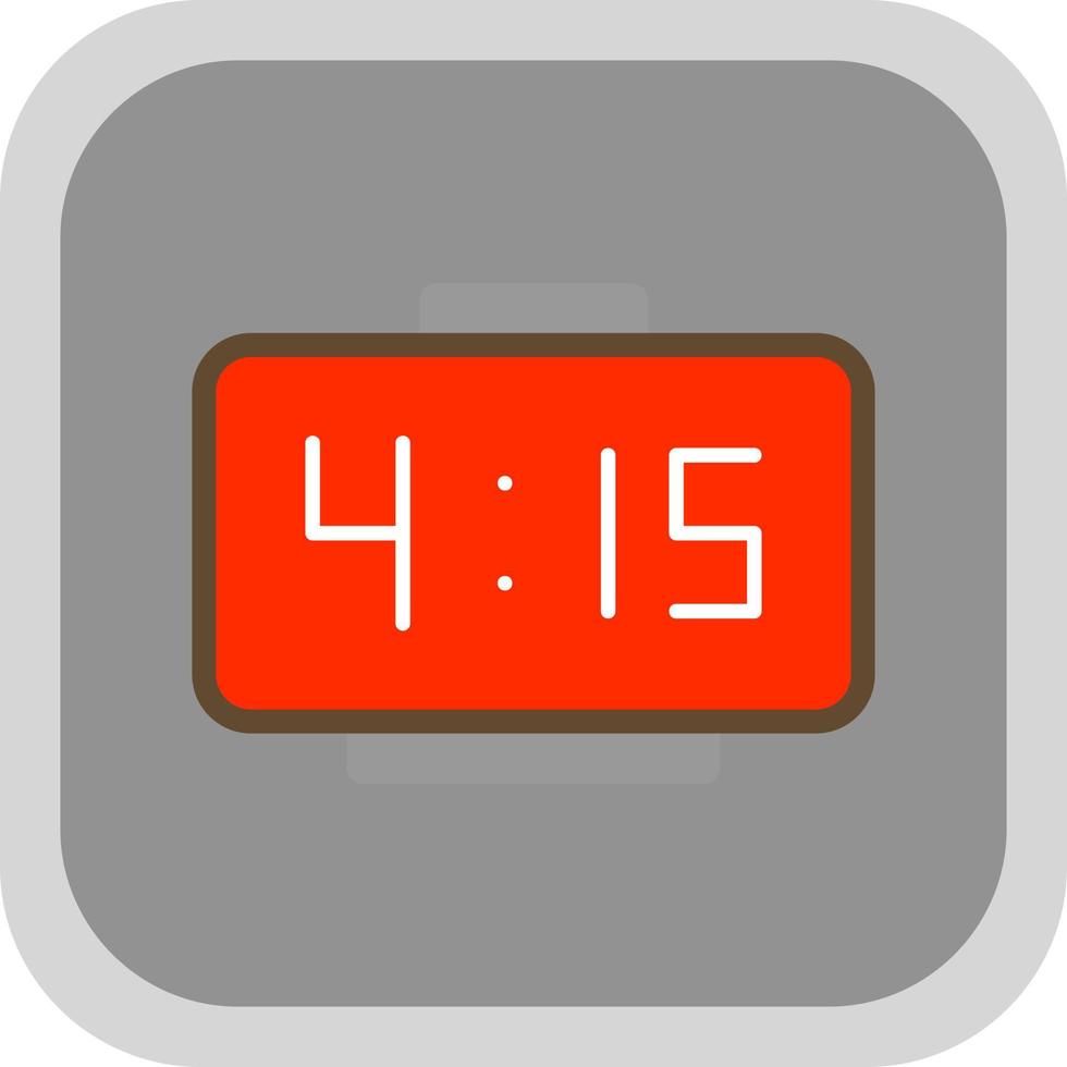 Digital Clock Vector Icon Design