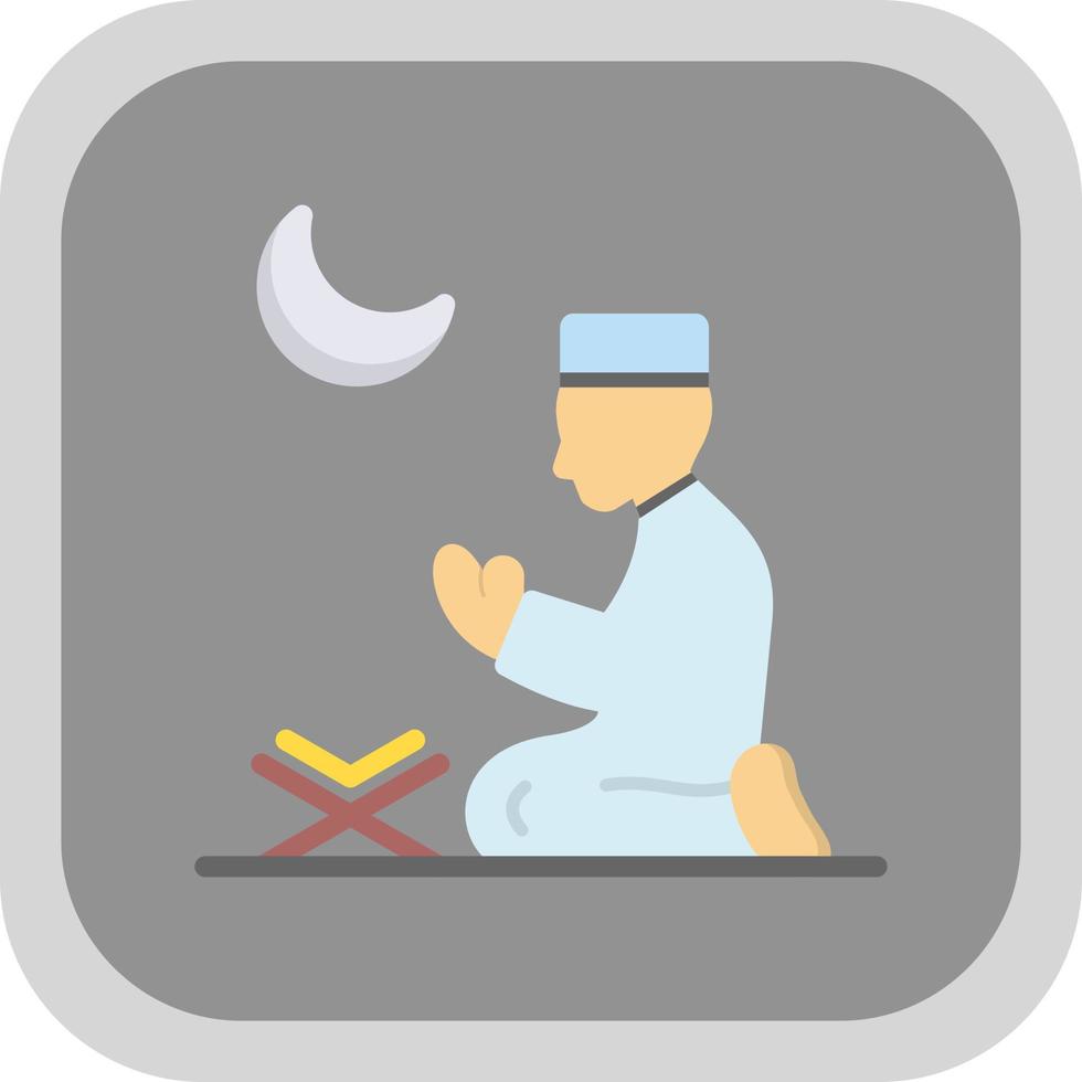 Muslim Praying Vector Icon Design