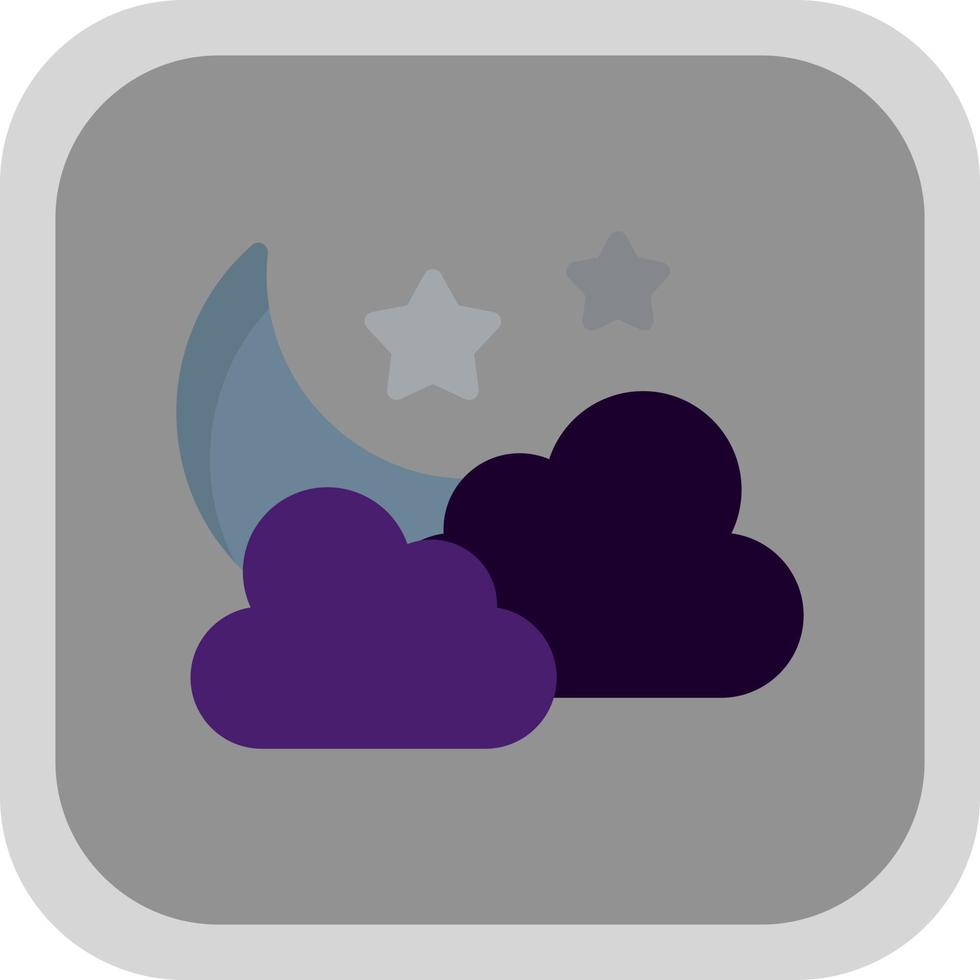 Star And Crescent Moon Vector Icon Design