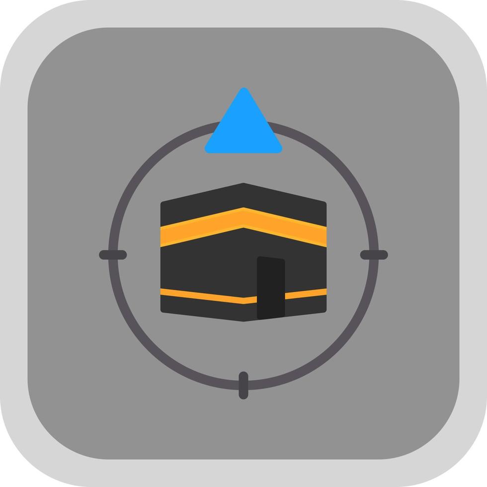Qibla Direction Vector Icon Design