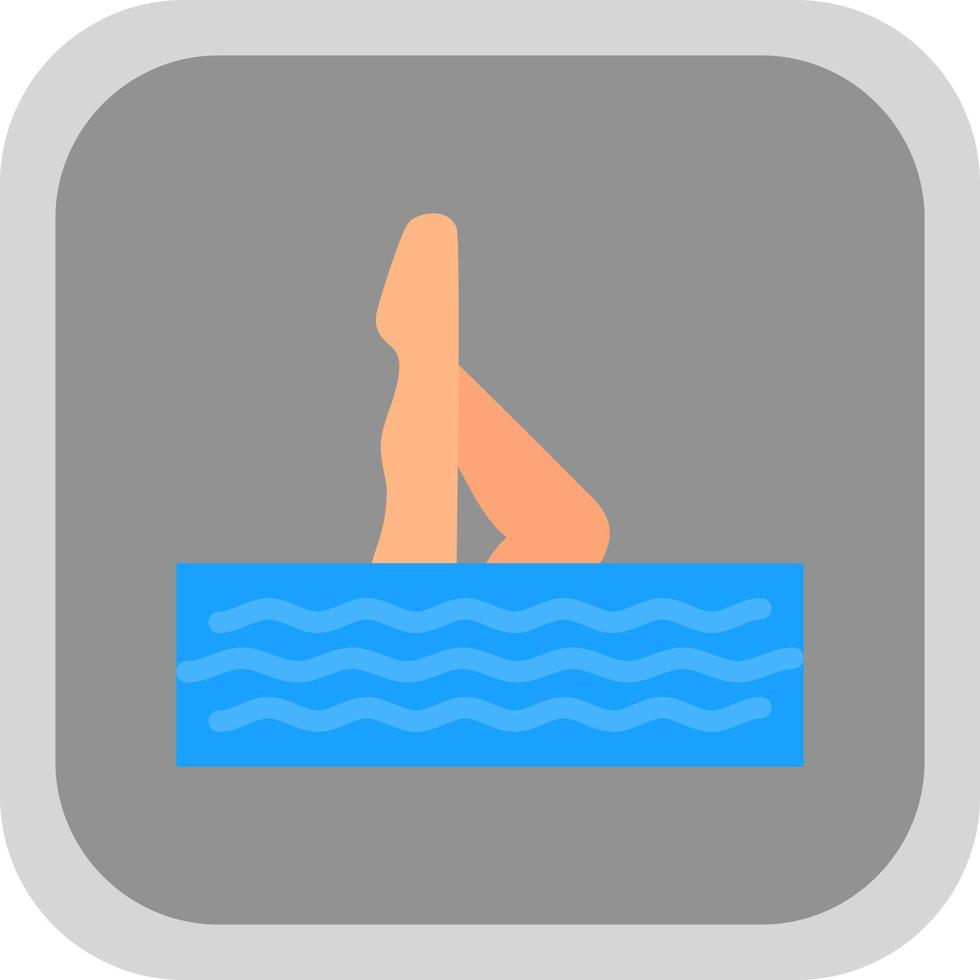 diseño de icono de vector de natación sincronizada