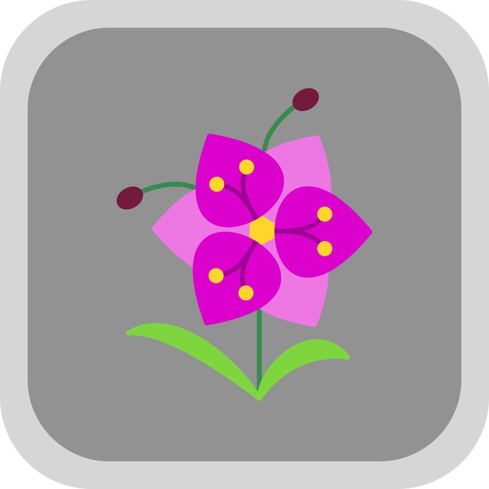 Orchid Vector Icon Design