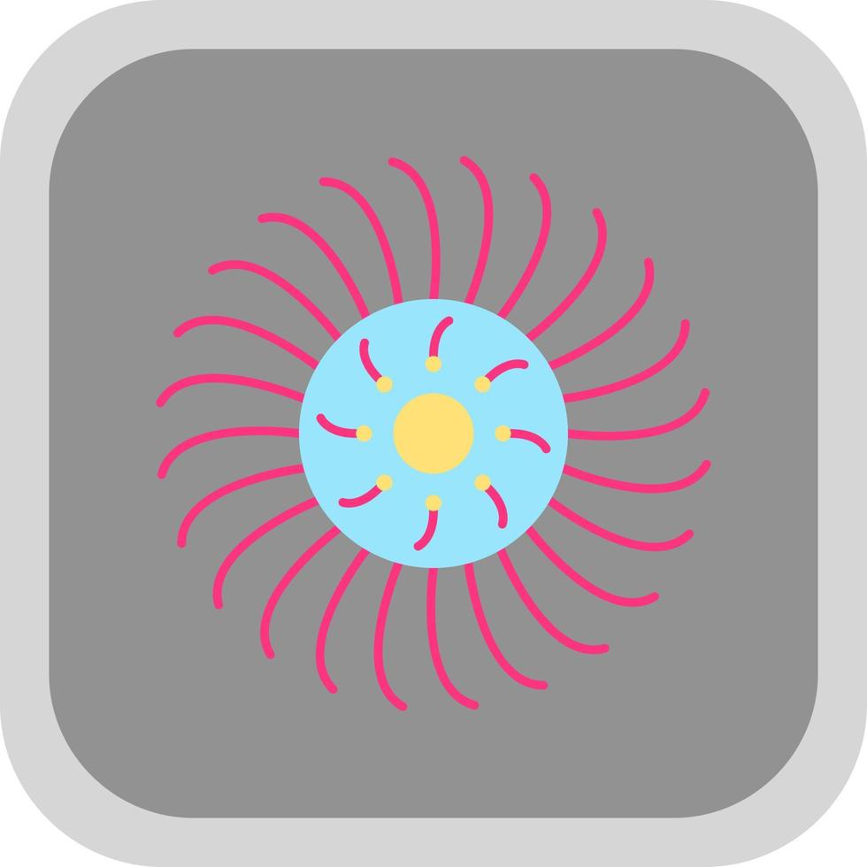 Anemone Vector Icon Design