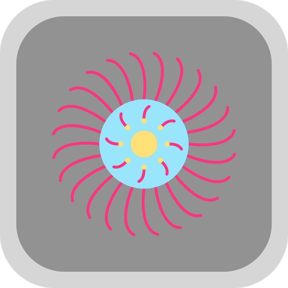 Anemone Vector Icon Design