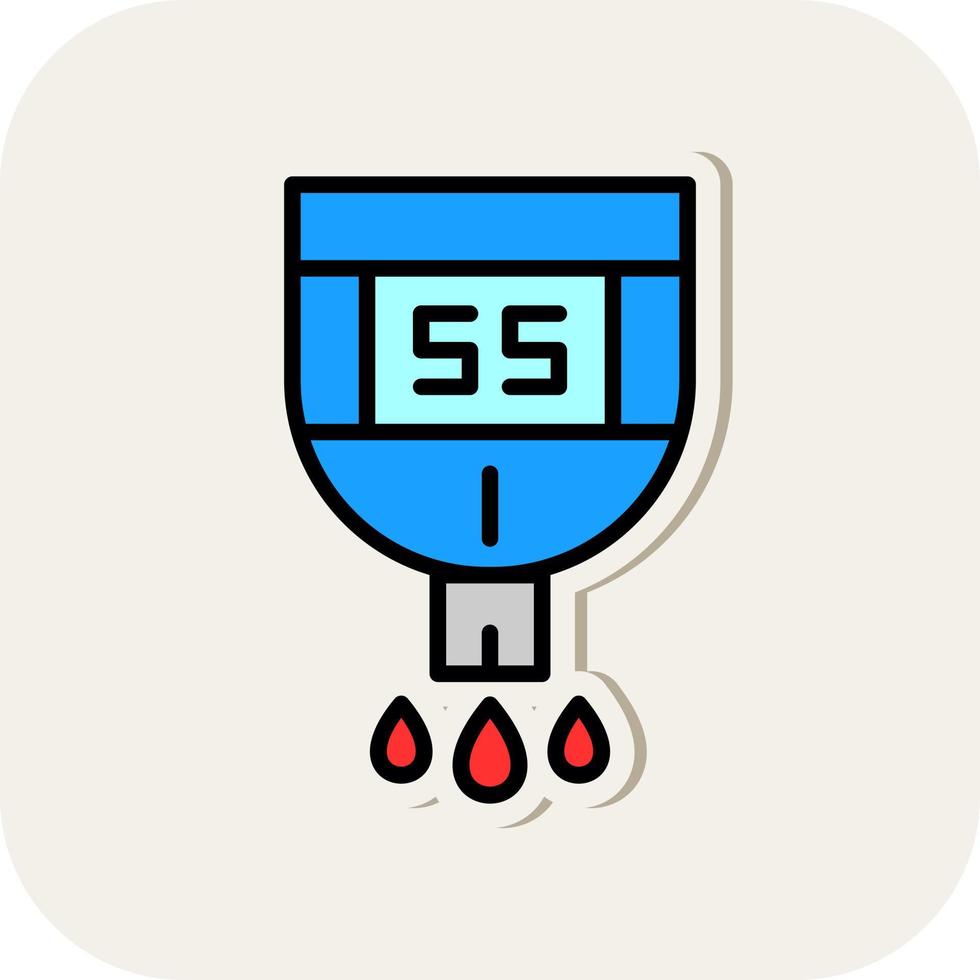 Glucose Checkup Vector Icon Design